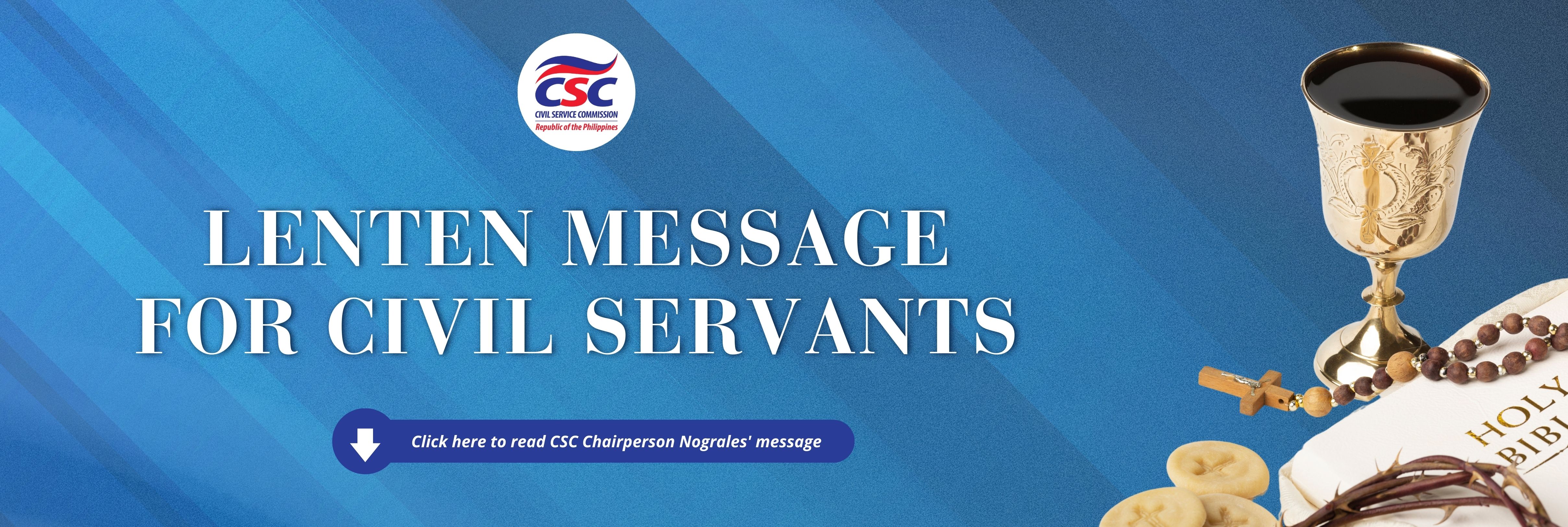 Lenten Message for Civil Servants