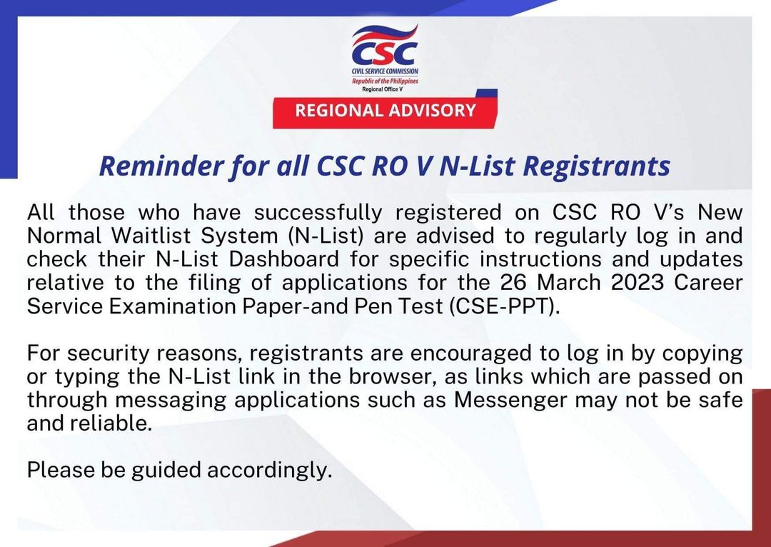 RA N List Registrants